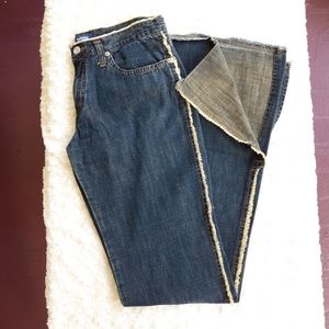 Zara Trafaluc fringe bootcut jeans